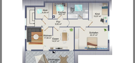 Ansprechende und modernisierte 3-Raum-DG-Wohnung mit EBK in Ölbronn-Dürrn