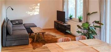 Modern möblierte 2-Zimmer-Wohnung bei Lindau mit Terasse und Stellplatz