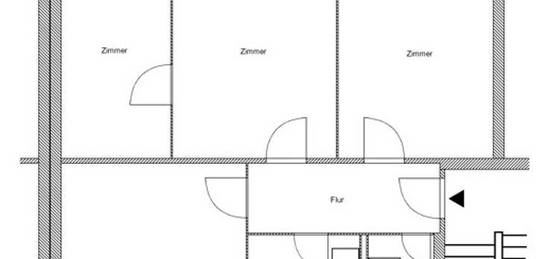 Sanierte 4 Zimmerwohnung mit Balkon