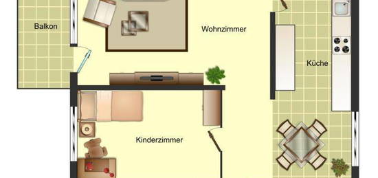 ***Steinbüchel wohnt LEG*** Schicke 4 Zimmer im gepflegtem Mehrfamilienhaus***