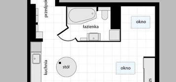 Kawalerka w stylu Loft, umeblowana