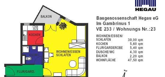 Seniorenwohnung (ab 60 Jahren!) mit Betreuung durch das DRK