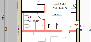 Exklusive 2-Zimmer-Wohnung mit Terasse und Einbauküche in Kenzingen