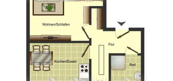 Demnächst frei! 2-Zimmer-Wohnung in Kamen Mitte