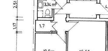 Schöne 2 Zimmer Wohnung, 42qm mit Abstellkammer