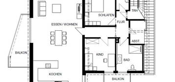 Erstbezug Dachgeschosswohnung 132qm