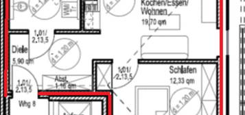 Schöne 2-Zi.-Whg. im Staffelgeschoss mit 2 Dachterrassen