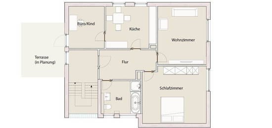 Geräumige 3-Zimmer-Wohnung im 1.OG