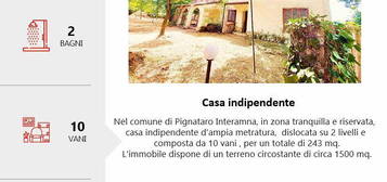 Casa indipendente su 2 livelli +1500mq terreno