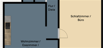 Ruhige, geräumige zwei Zimmer Wohnung in Sinsheim-Rohrbach