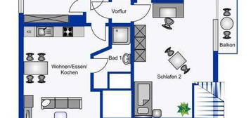 TOP-Preis! Dachgeschoss-Wohnung mit Loggia und Balkon in Küstennähe!