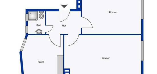 Stilvolle, gepflegte 2-Zimmer-Wohnung in Hamburg Neustadt