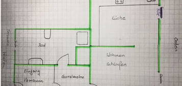 1 Zimmerwohnung für Berufspendler/Wochenendheimfahrer