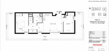 T3 neuf de 55m2 avec terrasse de 40m2 et double parking