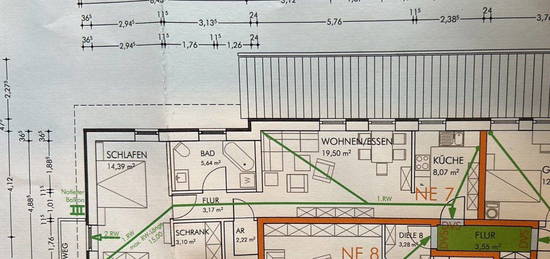 2-Zimmer-Wohnung, neu, mit einzig artiger unverbaubarerAussicht