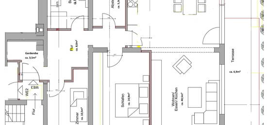 Erstbezug nach Sanierung: 3,5-Zimmer-Wohnung mit Balkon und EBK in Neulingen-Bauschlott