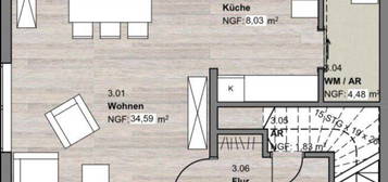 4 ZKB / Balkon / Gäste-WC / Maisonette Wohnung in Thörnich