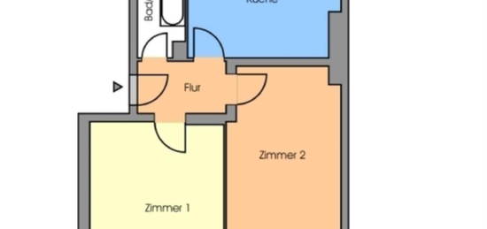 Toll geschnittene 2-Zi-Altbau Wohnung (67,5 m²) in Berlin-Wittena