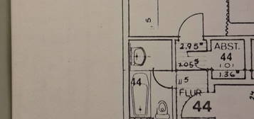 Helle, sanierte 1-Zimmer-Wohnung mit 2 Loggia in Langen-Geestland in ruhiger Lage im 2. OG