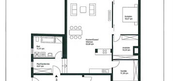 Vermietung einer kernsanierten 137,74qm Wohnung mit Loggia