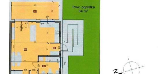 Mieszkanie 63,80 m2 z ogródkiem, Nowa Wola