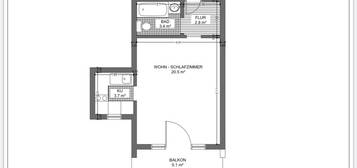 Erstbezug nach Sanierung: attraktive 1-Zimmer-Wohnung mit EBK und Balkon in Stuttgart