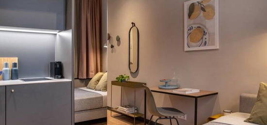 1-Zimmerapartment mit Wlan, TV, Designerküche, Dusche/Wc, Waschmaschine und Trockner, Lounge, Fahrradverleih und Co-Working Möglichkeit