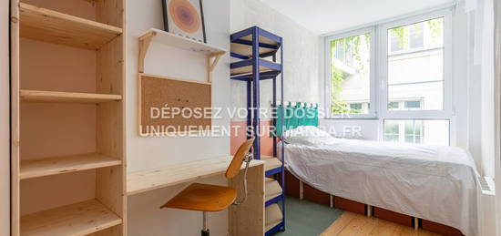 Chambre Lumineuse en Coliving – Maison Orteaux, Paris