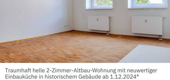 Traumhaft helle 2-Zimmer-Altbau-Wohnung