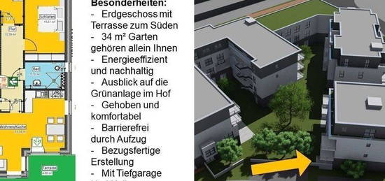 Ihre Eigentumswohnung im Erdgeschoss * HELL * ENERGIEEFFIZIENT* SERVICE WOHNEN *