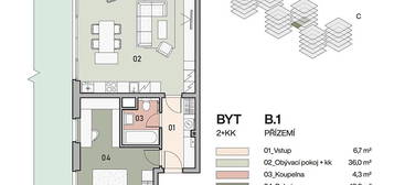 Prodej bytu 2+kk 68 m²