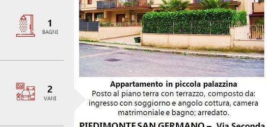 Appartamento in piccolo condominio,piano terra