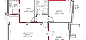 Quadrilocale in vendita in via Gaetano Pellegrini, 20