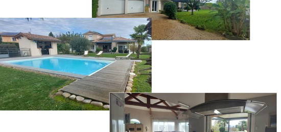 Maison contemporaine - 182 m2 habitables + garage et piscine - sur terrain 1300 m2