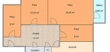 Prodej bytu 4+1 83 m² (Jednopodlažní)