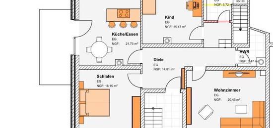 Kernsanierte Wohnung mit Terrasse ab 02/2025 - Wunstorf Klein-H.