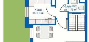 3-Zimmer-EG-Wohnung mit EBK in München Fasangarten