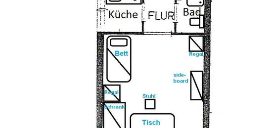 1,5-Z-Apartment (möbliert), KDB, 44805 Bochum für WE-Heimfahrer