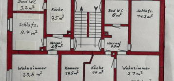 Geräumige 6-Zimmer-Wohnung in zentraler Lage in Flöha