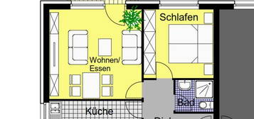 Schöne helle 2 ZKDB Wohnung mit Tiefgaragenstellplatz und Balkon