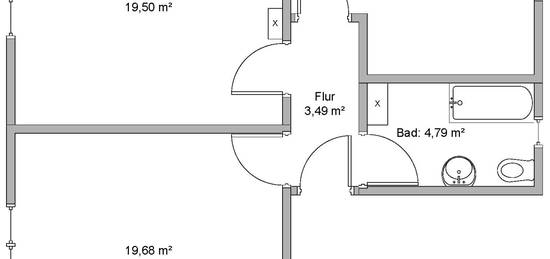 2 Zimmer Wohnung in Regensburg Steinweg