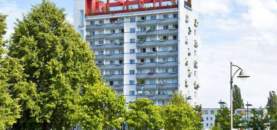 Hipp und Modern - 2-Raumwohnung mit Dusche im Lausitztower