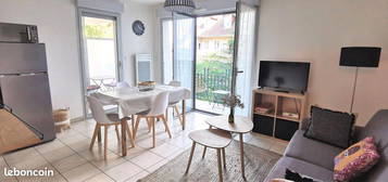 Appartement 2 pièces, 44m², centre Ville, vaste balcon, au calme