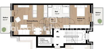 [TAUSCHWOHNUNG] Moderne Wohnung mit Einbauküche, 2 Balkonen in Othmarschen