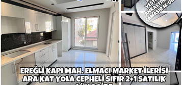 EREL KAPI MAH. ELMACI MARKET LERS YOLA CEPHE ARA KAT 2+1 SIFIR SATILIK LX DARE