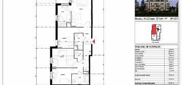 Appartement  à louer, 4 pièces, 3 chambres, 77 m²