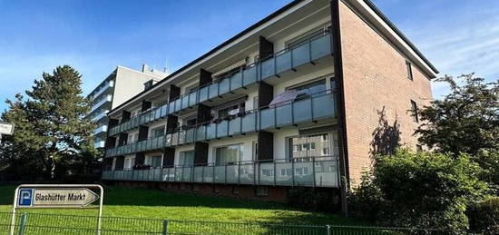 Witzige 1,5 Zimmer Whg. mit einem schönen sonnigen Balkon in Norderstedt-Glashütte zu vermieten!!