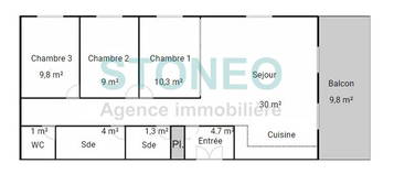 PORTE D'ASNIERES | 3 CHAMBRES | 85 M² | BALCON