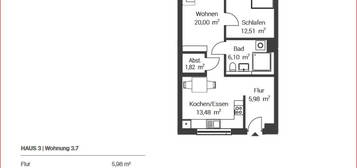 Schöner [LEBEN] Adelsried - (Wohnung Nr. 3.7) 2-Zimmer-Geschosswohnung 1.OG