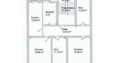 EIN PLÄTZCHEN FÜR IHRE FAMILIE!  4-Raumwohnung in 09131 Chemnitz